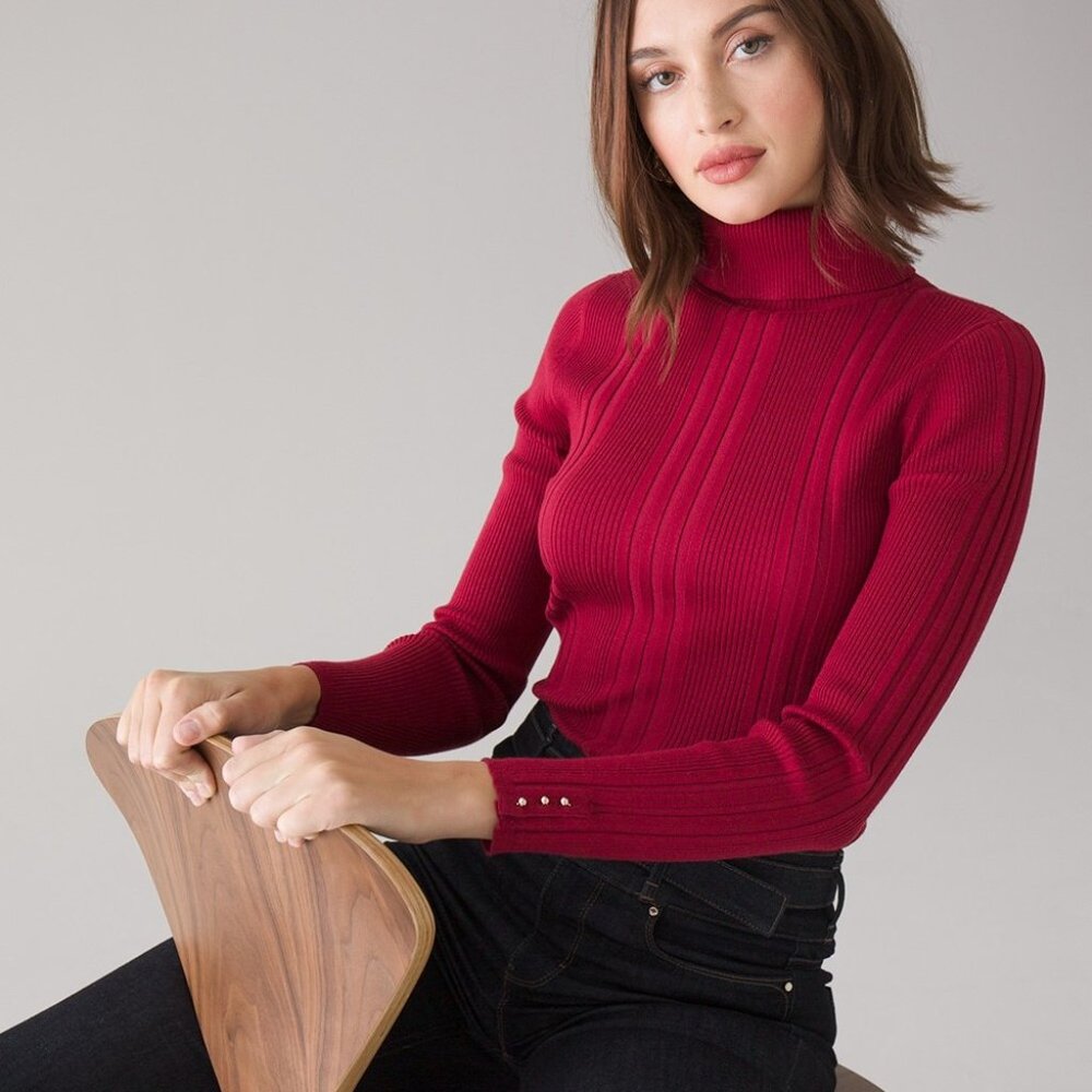 Transfer-Rib Turtleneck by WHBM